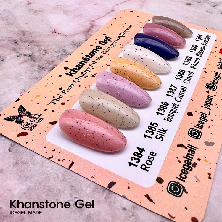 ICEGEL Khanstone gel polish 1384-1391