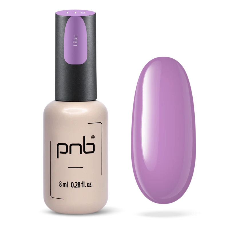 PNB purple gel nail polish 118 Lilac