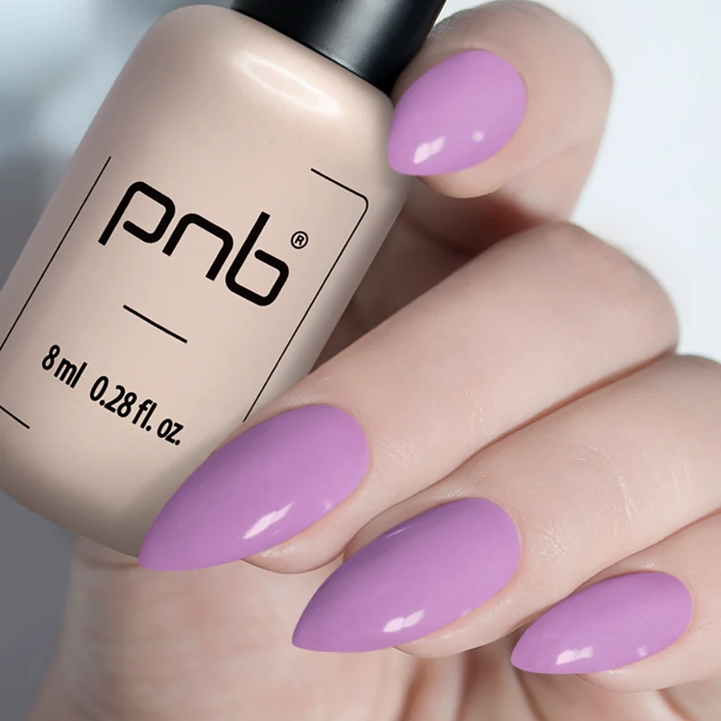 PNB purple gel nail polish 118 Lilac