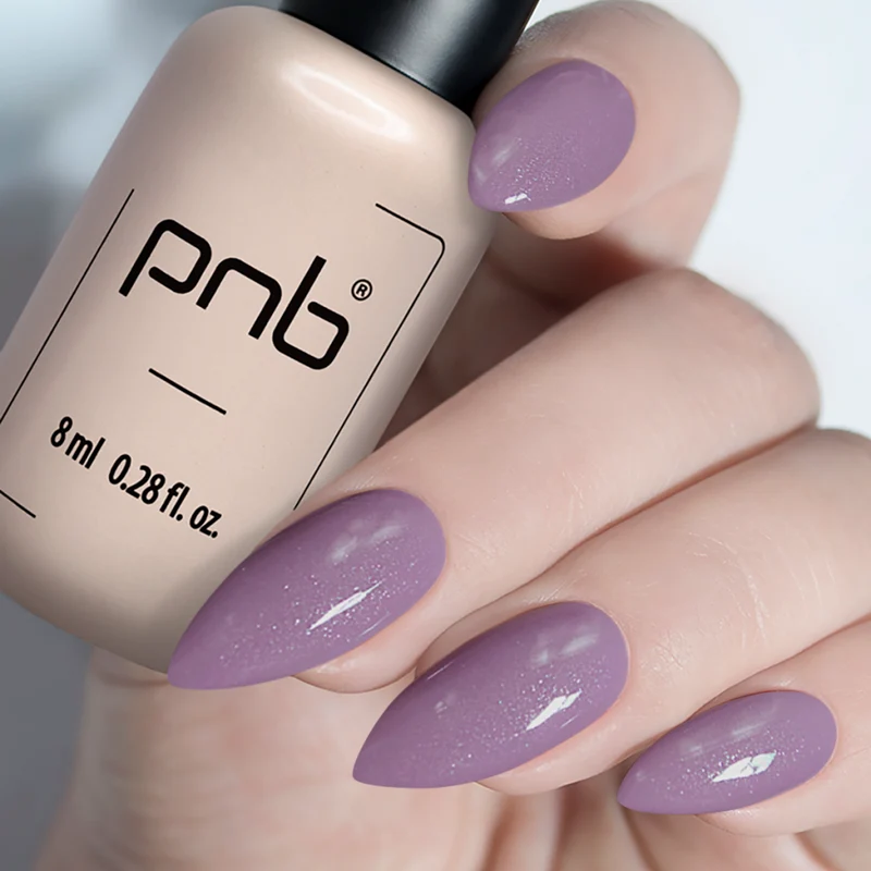 PNB purple gel nail polish 030 Rosy Lavender