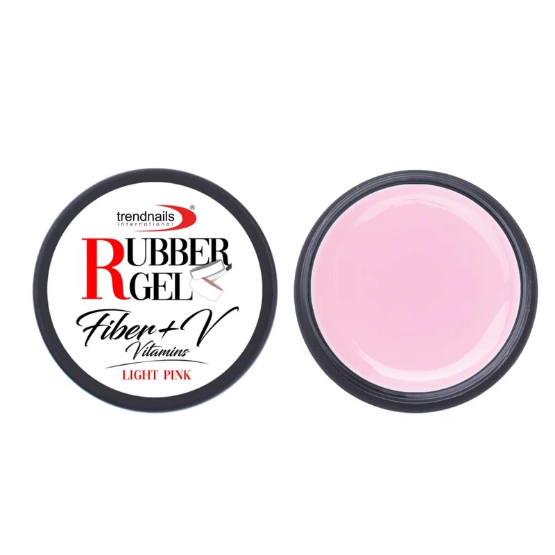 Rubber Gel Fiber+V – Light Pink 5-50ml von Trendnails TPO-Free