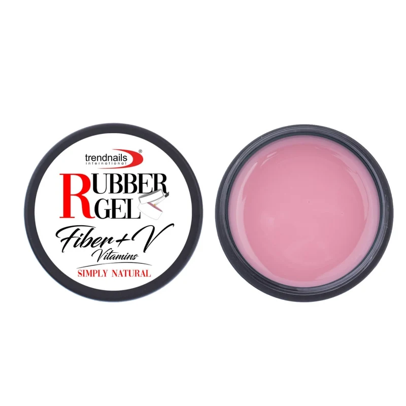 Rubber Gel Fiber+V – Simply Natural 5-30ml von Trendnails TPO-Free