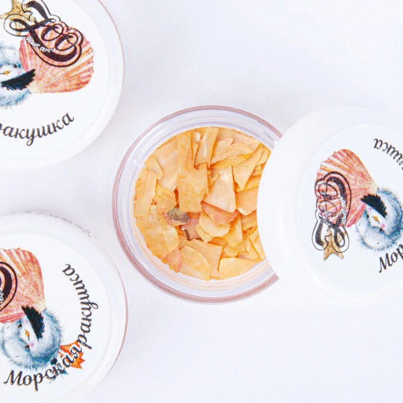 Orange - Muschelsplitter — Perlmutt Nailart ZooNail