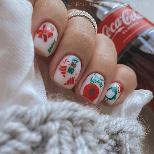Swanky Stamping Christmas nail plates, nail art plate 016