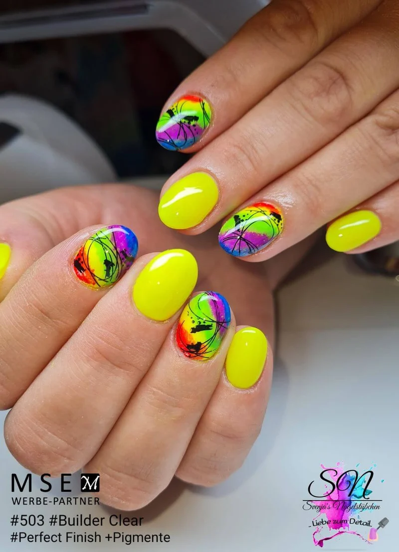 #503 Premium-DEKO Color Gel 5ml Neon Zitrone
