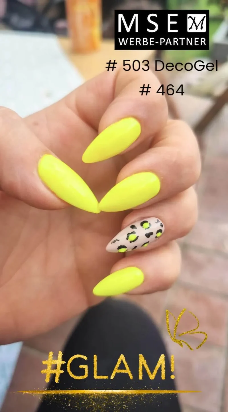 #503 Premium-DEKO Color Gel 5ml Neon Zitrone