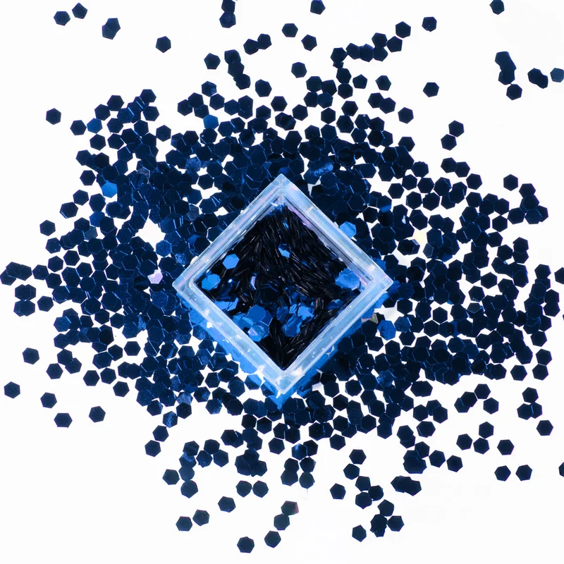 Effekt-Pailletten groß blau