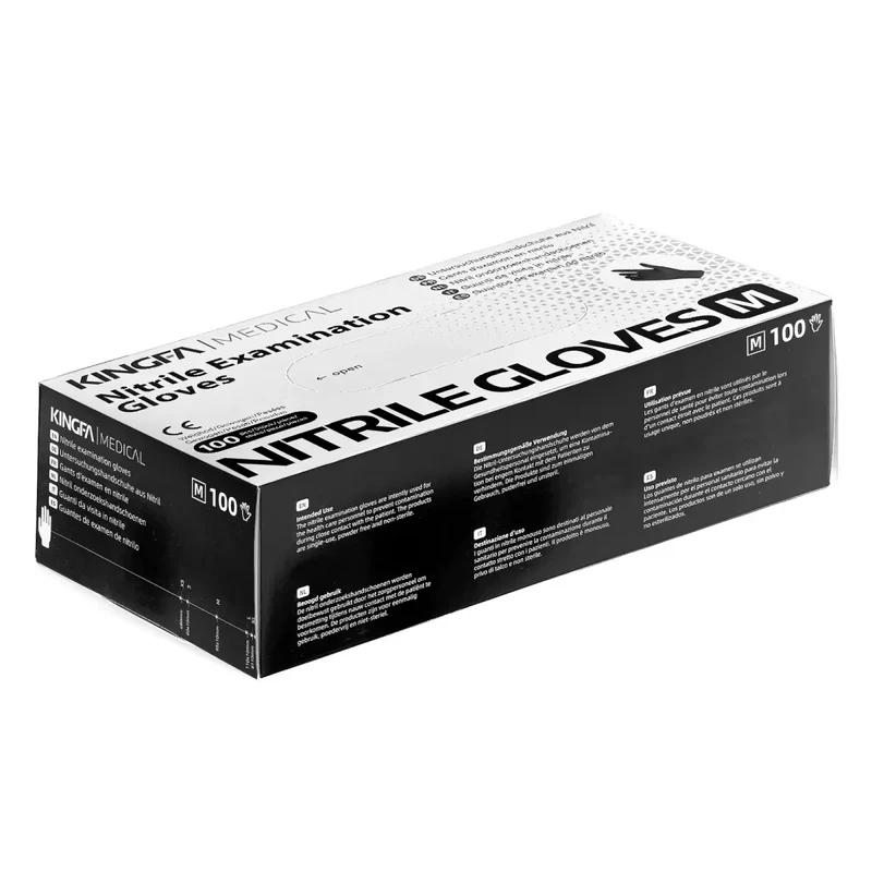 Kingfa Black Nitril Einmalhandschuhe puderfrei