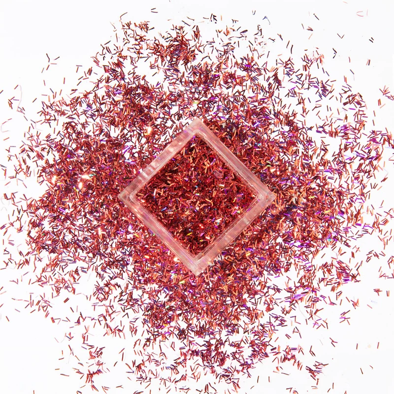 Nailart Glitter Flakes Rot