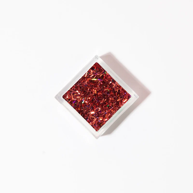 Nailart Glitter Flakes Rot