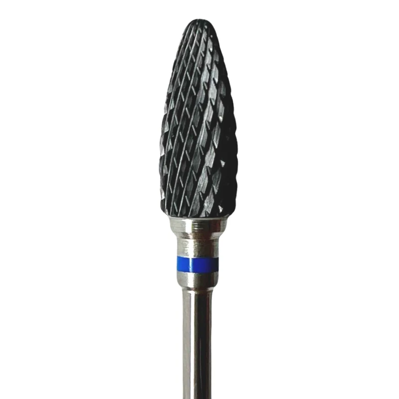 Carbide e-file nail drill bit - Cone, Medium grit, for Russian manicure, electric file nail drill bits for gel nail polish removal
