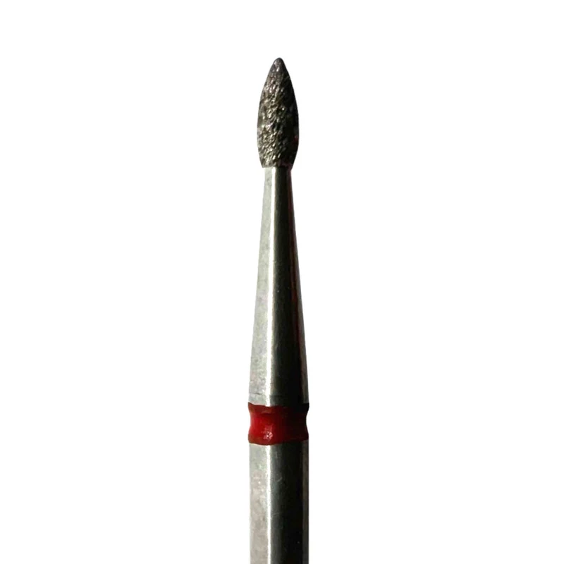 Diamond e-file nail drill bits -flame(drop), soft grit, Russian electric file bits