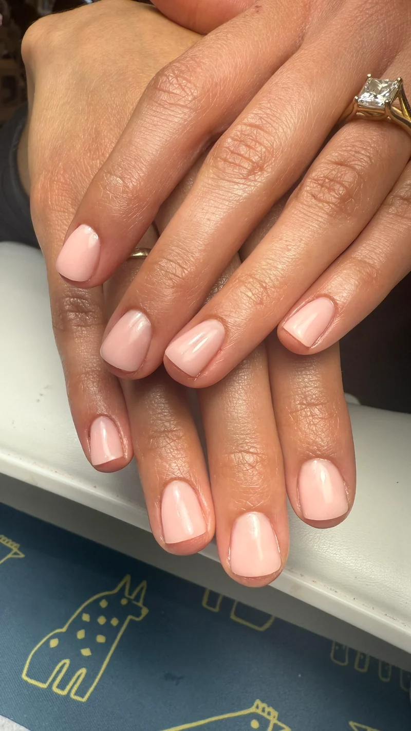 Luminary Pink peach base coat gel nail polish "Faith" multi flex 10ml or 30ml