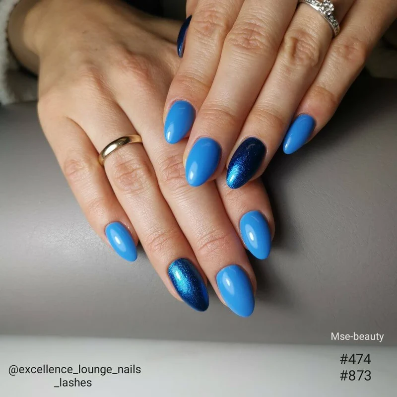 #474 Premium-EFFEKT Color Gel 5ml Dunkelblaues Metallicgel