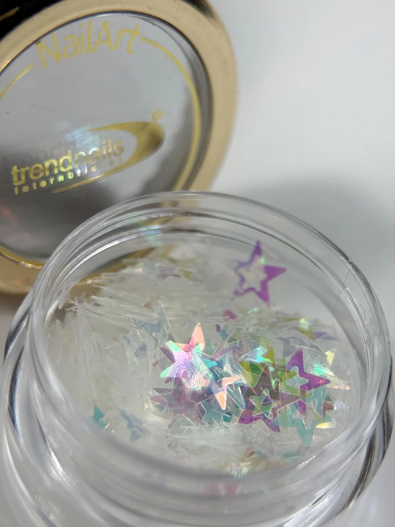 Nail Art Pailletten irisierend in verschiedenen Formen von Trendnails