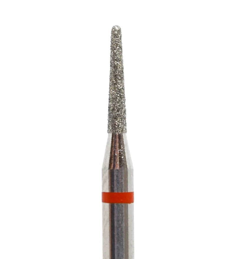 Fräseraufsatz Diamant Bit Rundkegel fein (rot) in Größen: 1,4 mm bis 3,5 mm von KMIZ
