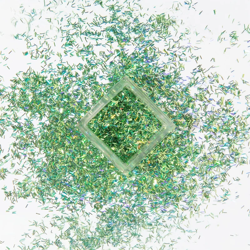 Nailart Glitter Flakes Grün