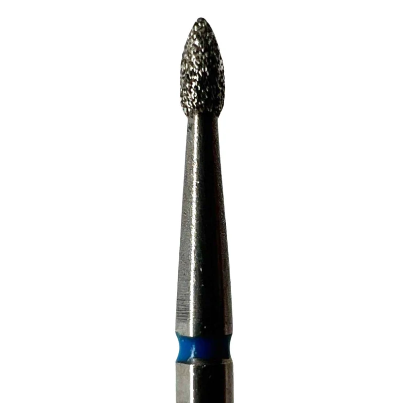 Diamond e-file nail drill bits -flame(drop), medium grit, Russian electric file bits