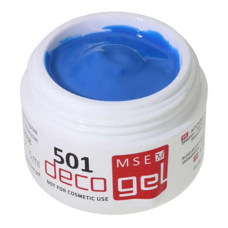 #501 Premium-DEKO Color Gel 5ml Neon Blau NOT FOR COSMETIC USE