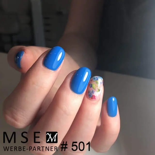 #501 Premium-DEKO Color Gel 5ml Neon Blau NOT FOR COSMETIC USE