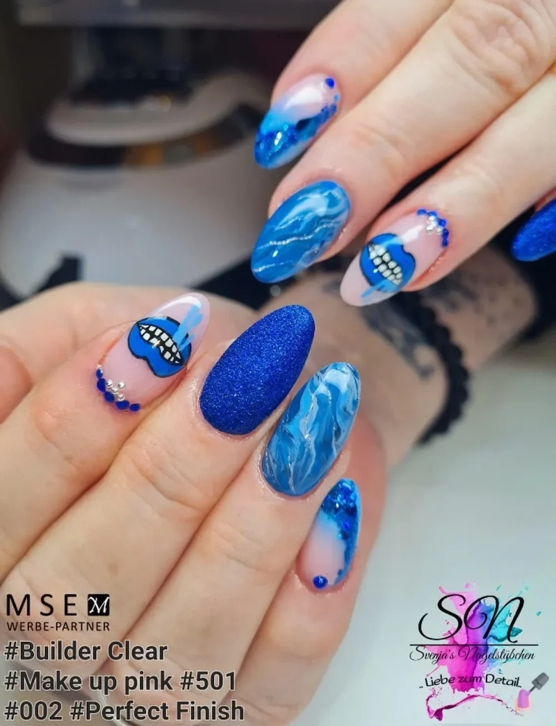 #501 Premium-DEKO Color Gel 5ml Neon Blau NOT FOR COSMETIC USE