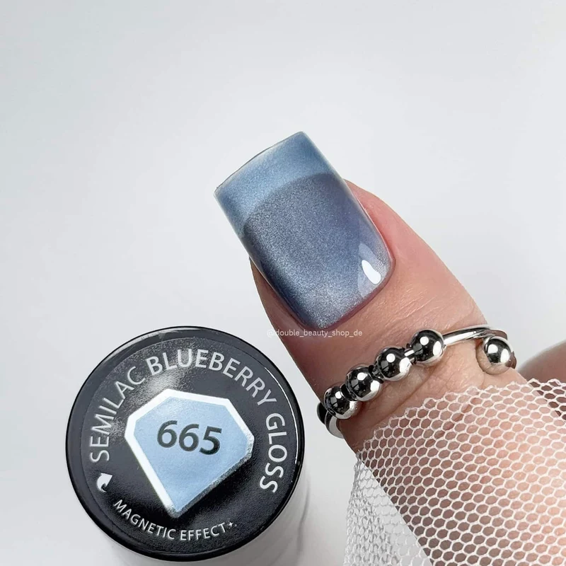 665 Blueberry Gloss - Cat Eye UV Nagellack 7ml Semilac