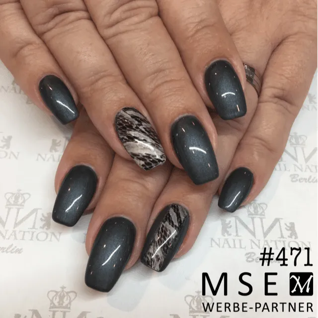 #471 Premium-EFFEKT Color Gel 5ml Schwarzgrau mit dezentem Perlglanz