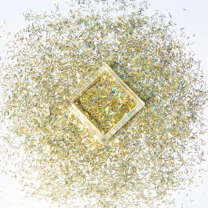 Nailart Glitter Flakes Gold