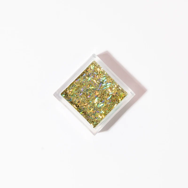 Nailart Glitter Flakes Gold