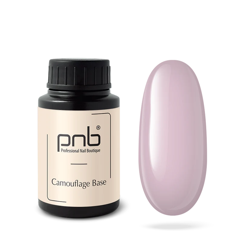 PNB Camouflage base coat gel nail polish Light Pink