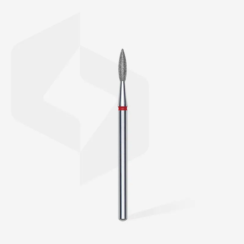 STALEKS PRO Flame drop, Diamond e-file nail drill bits 2.1mm FA11R021/8 – Soft grit, manicure nail tools, Russian manicure nail drill bits, cuticle cutter