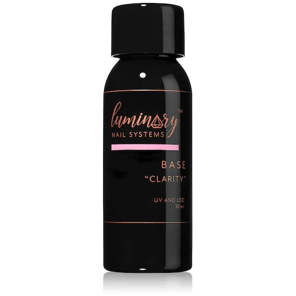 Luminary Clear base coat gel nail polish "Clarity" multi flex 10ml, 30ml , 8oz, or sets