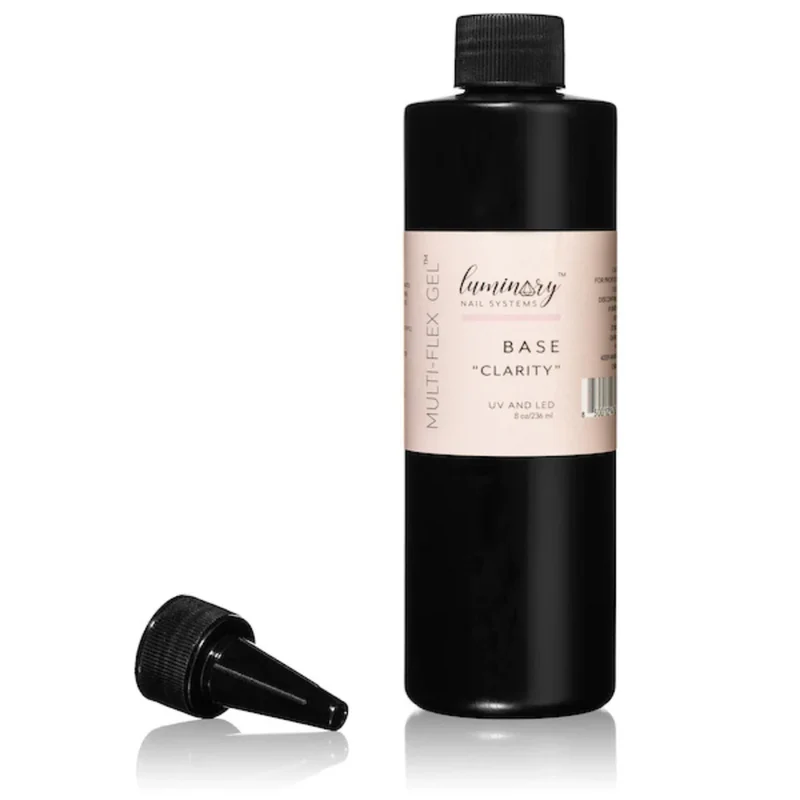 Luminary Clear base coat gel nail polish "Clarity" multi flex 10ml, 30ml , 8oz, or sets
