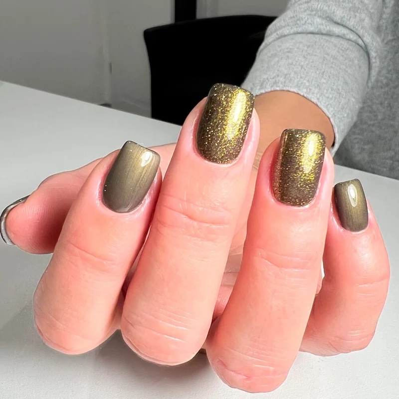 #468 Premium-EFFEKT Color Gel 5ml Schwarzoliv mit dezentem Perlglanz