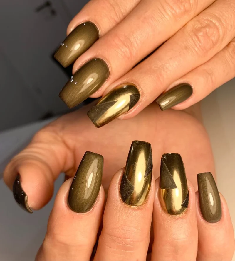 #468 Premium-EFFEKT Color Gel 5ml Schwarzoliv mit dezentem Perlglanz