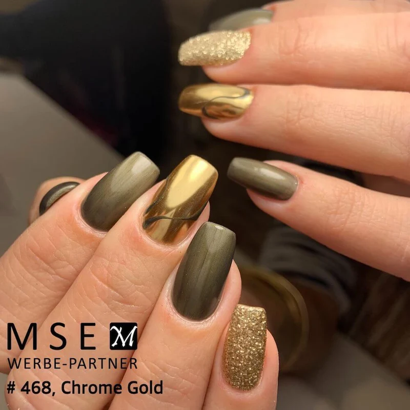 #468 Premium-EFFEKT Color Gel 5ml Schwarzoliv mit dezentem Perlglanz