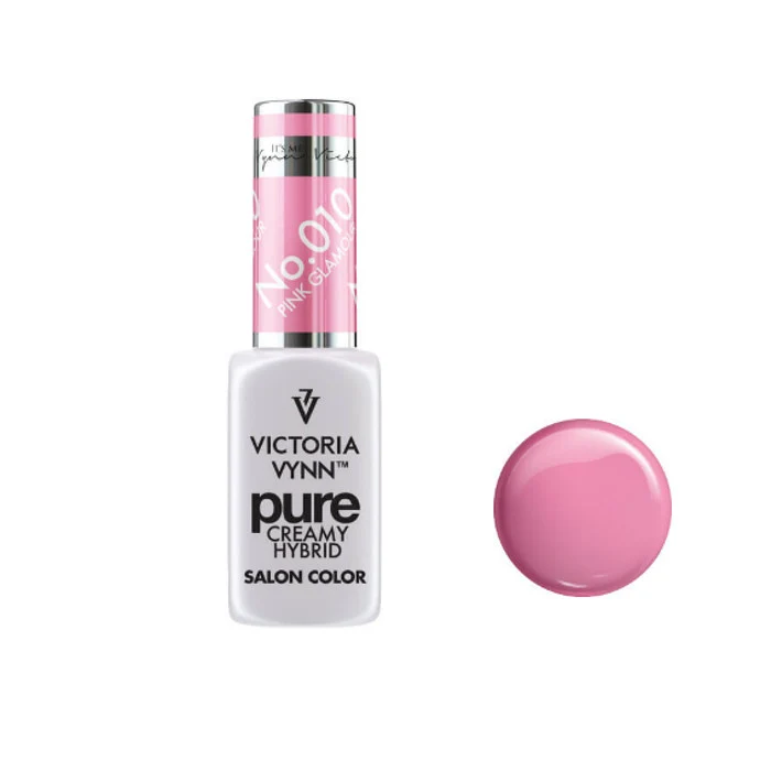 010 Pink Glamour — Gel polish Pure Creamy 8ml VICTORIA VYNN