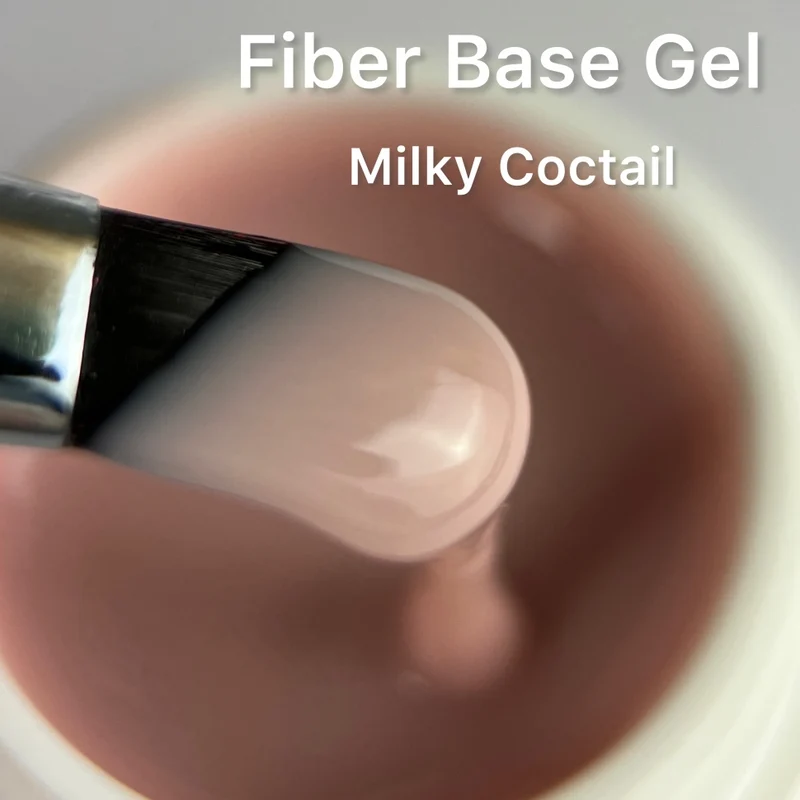 Fiber Base Gel für Problem-Nägel 5ml-50ml (Milky Coctail) TPO-free