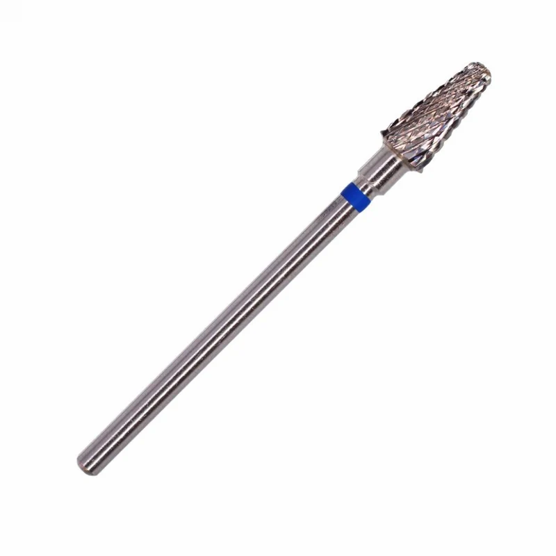 Fräseraufsatz Hartmetall Bit mittel Rundkegel (blau) in Größen: 1,4mm bis 5,0mm von KMIZ
