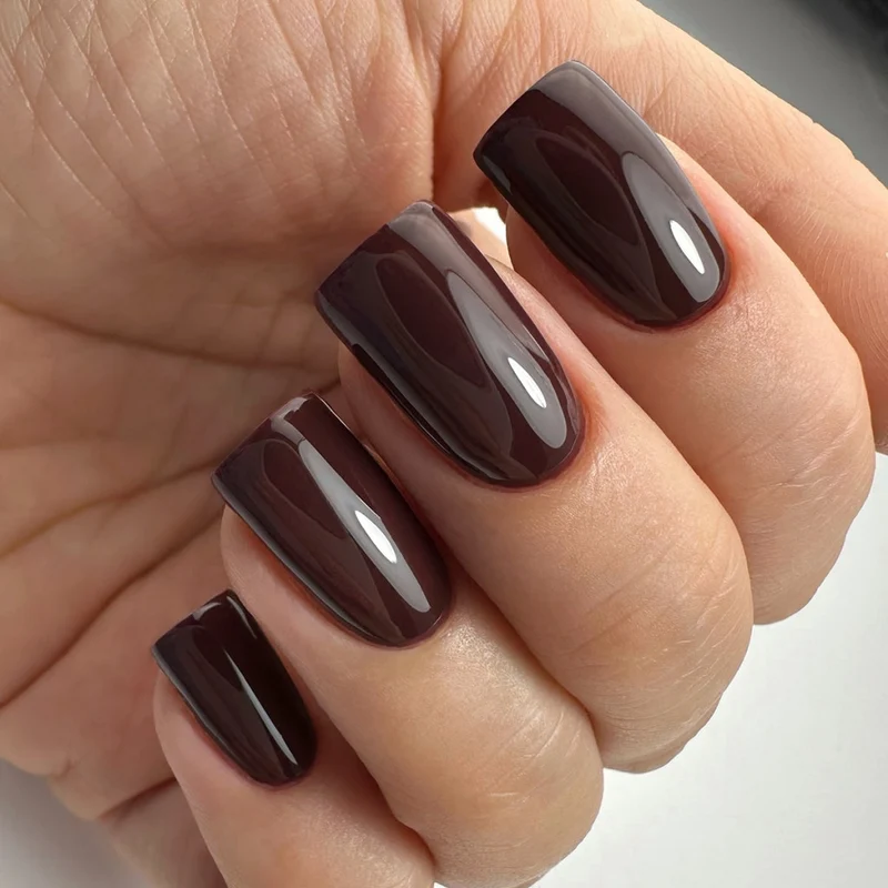 PNB Confidence brown red gel nail polish 060