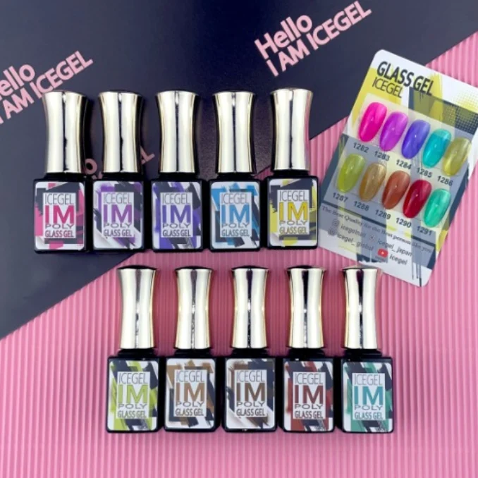 ICEGEL Glass gel nail polish 1282-1291
