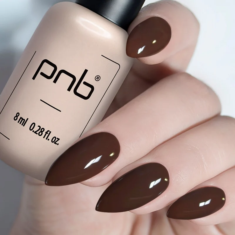 PNB brown gel nail polish 050 Chocolate