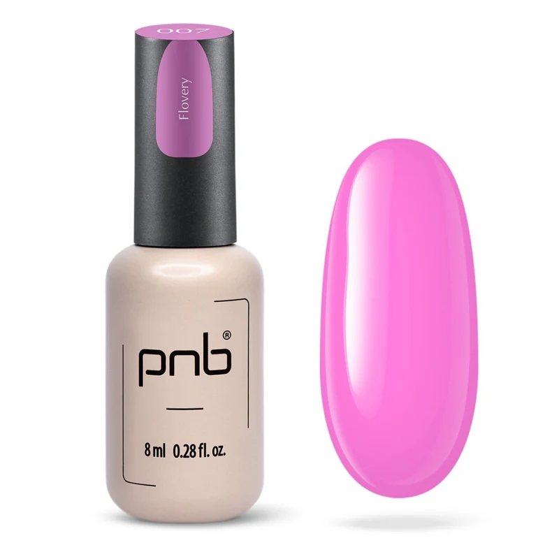PNB purple gel nail polish 007 Flowery