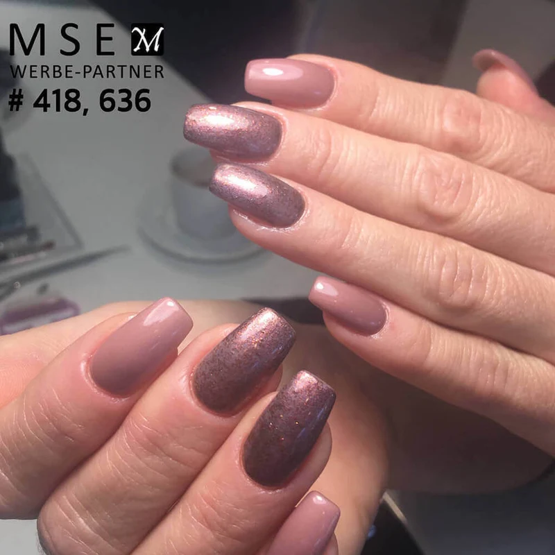 #418 Premium-EFFEKT Color Gel 5ml Schimmerndes Altrosa