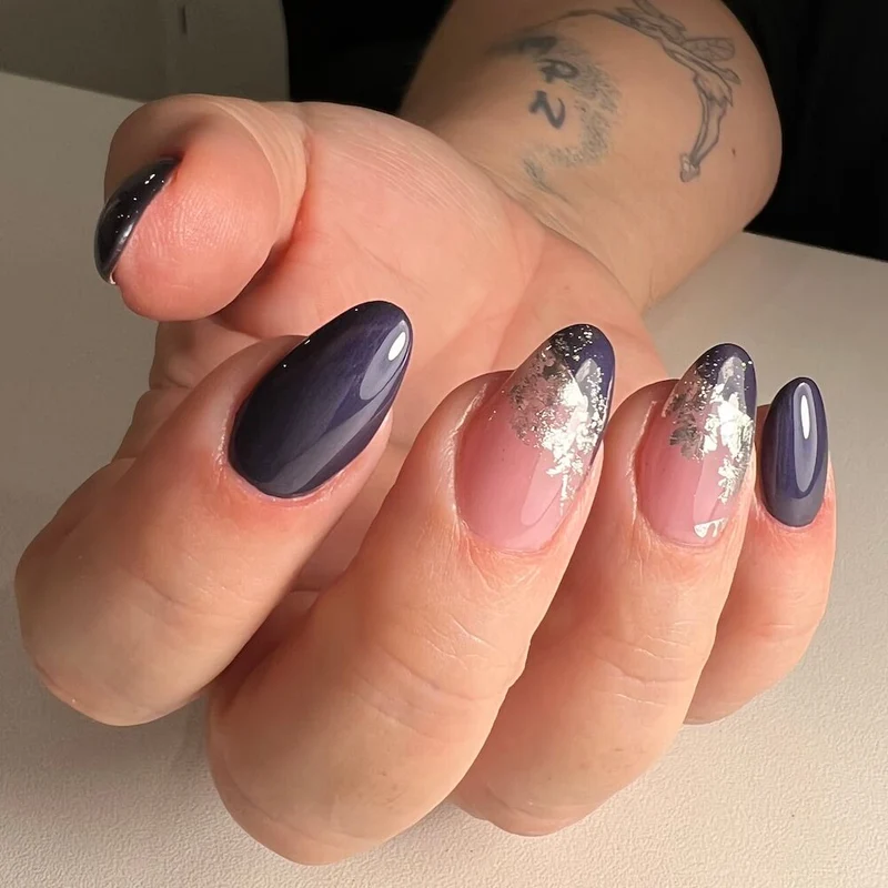 #463 Premium-EFFEKT Color Gel 5ml Schwarzblau mit dezentem Perlglanz
