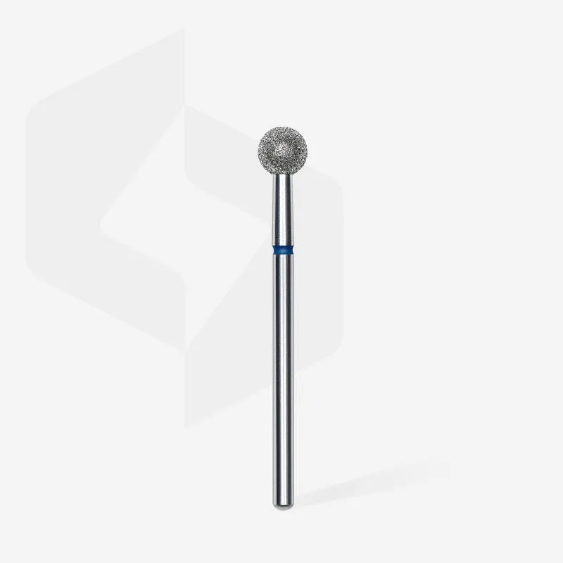 STALEKS PRO Diamond e-file nail drill bits 5.0mm - ball, medium grit, electric file nail bits for Russian manicure, cuticle cutter FA01B050