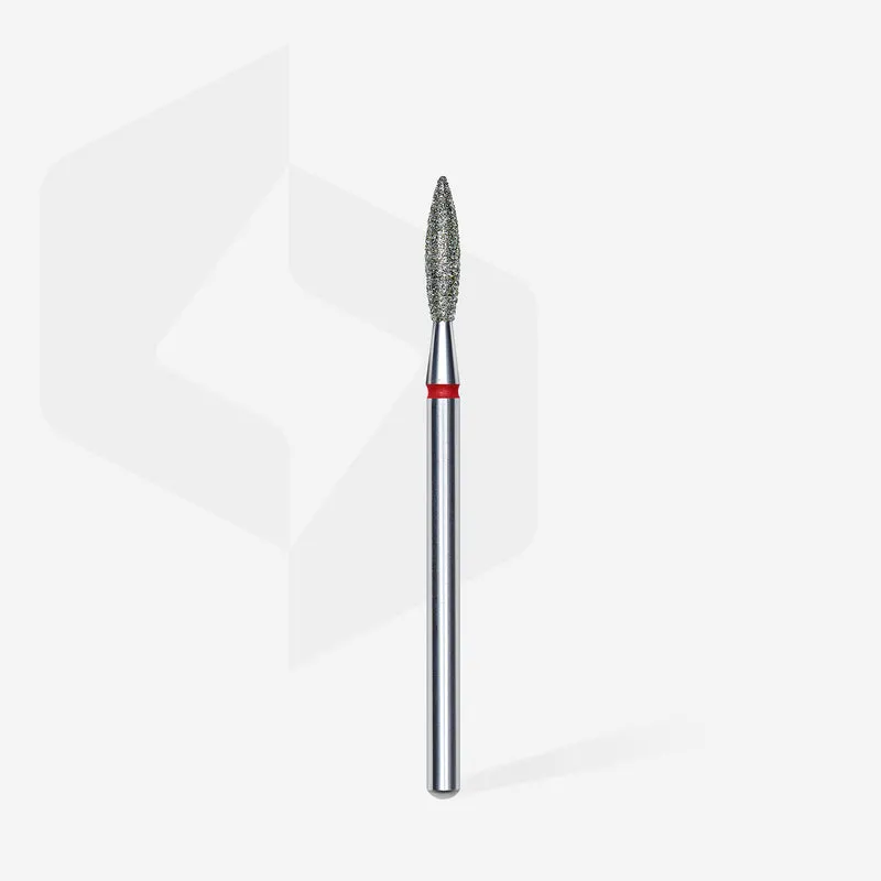 STALEKS PRO Flame drop, Diamond e-file nail drill bits 2.3mm FA10R023/10 – Soft grit, manicure nail tools, Russian manicure nail drill bits, cuticle cutter