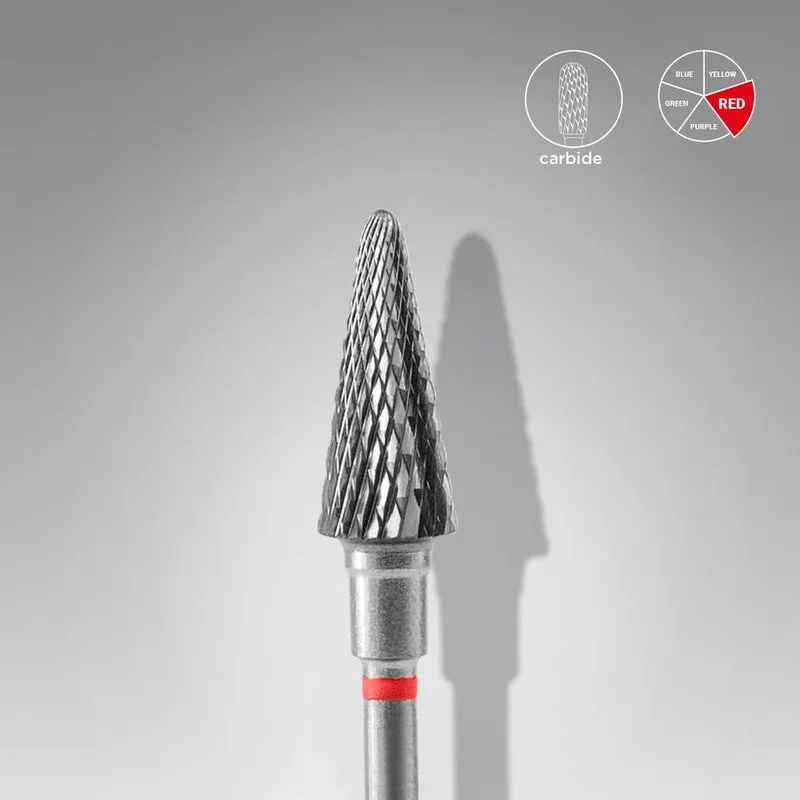 STALEKS PRO Expert Carbide nail drill bits 6 MM Working part 14 MM Nail tools for Russian manicure, nail drill bit for gel nail polish removal FT71R060/14