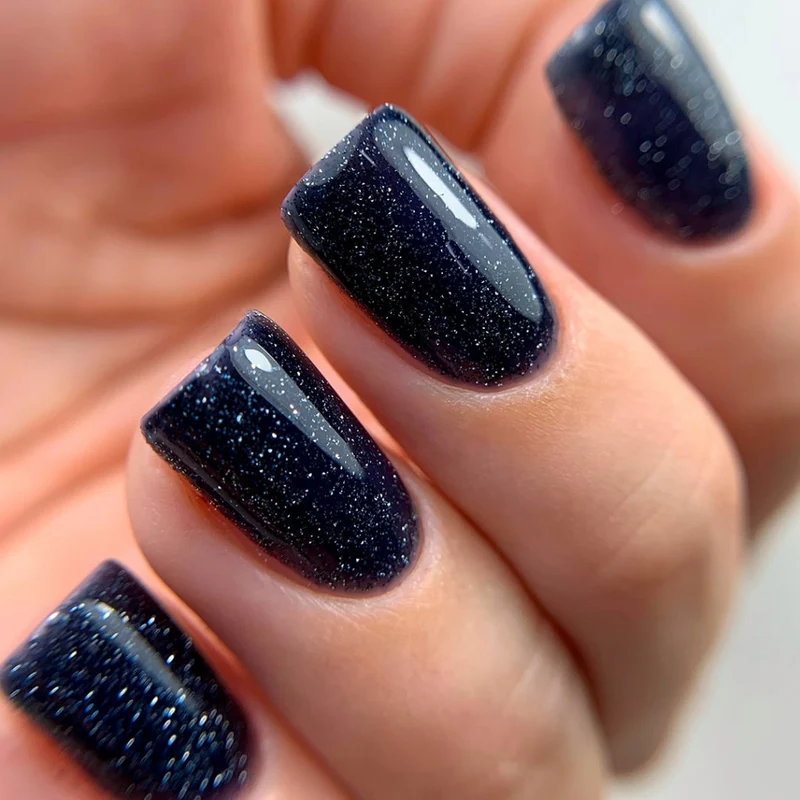 PNB Shock Effect Night Blue gel nail polish 10