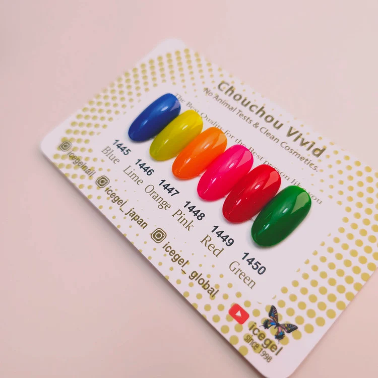 ICEGEL Chouchou Vivid gel polish 1445-1450
